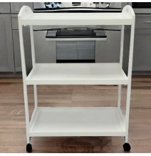 Camarera, Carro de Servicio con Ruedas Color Blanco 60x33x85 - ¡Perfecto para Tu Casa o Negocio!